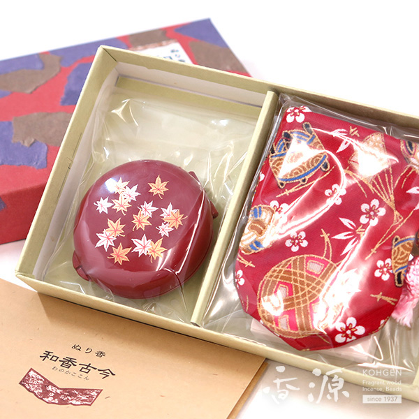 長川仁三郎商店のお香和香古今（わのかここん）天女の香り紅葉（赤/赤）の拡大写真１