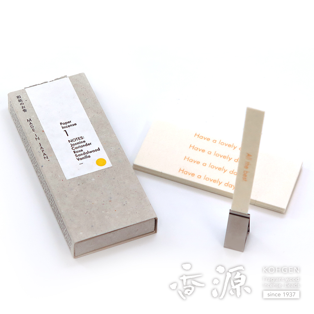 薫寿堂のお香　WASHI INCENSE 01 和紙のお香 01