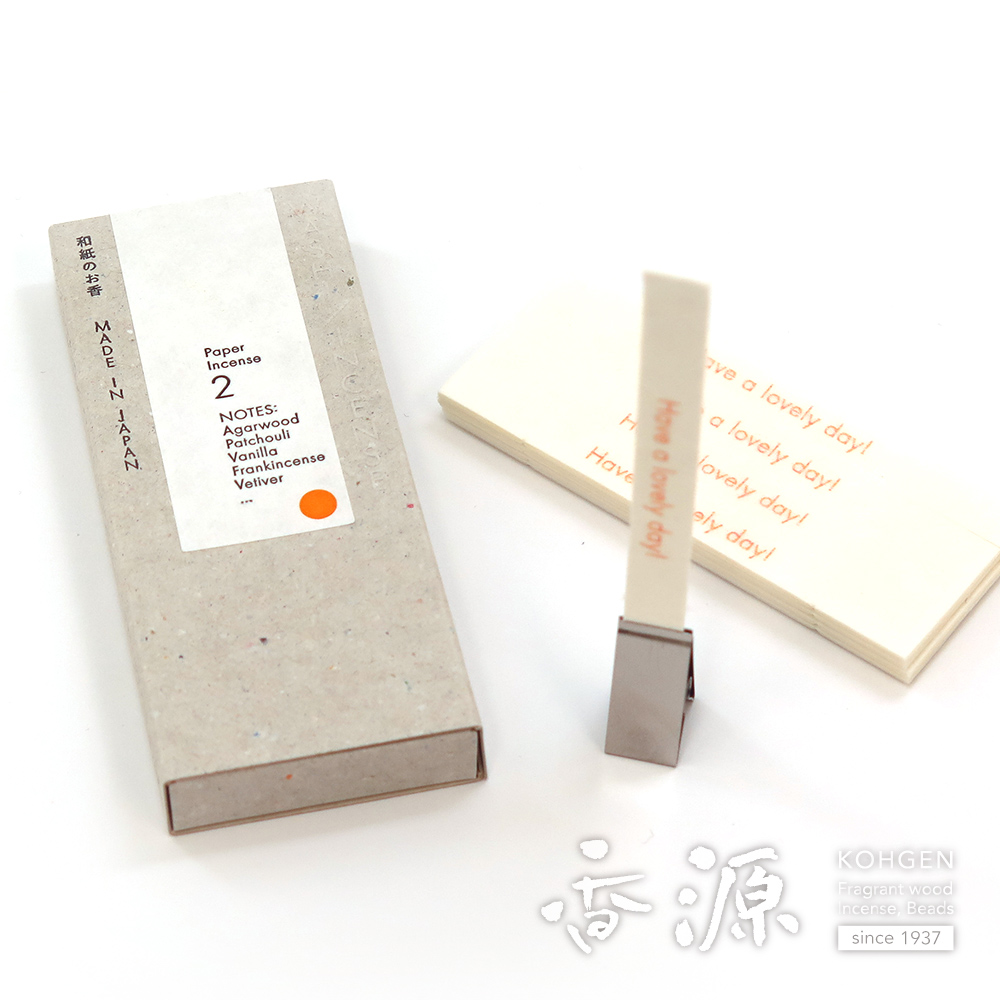 薫寿堂のお香　WASHI INCENSE 02 和紙のお香 02