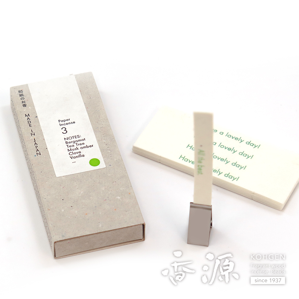 薫寿堂のお香　WASHI INCENSE 03 和紙のお香 03