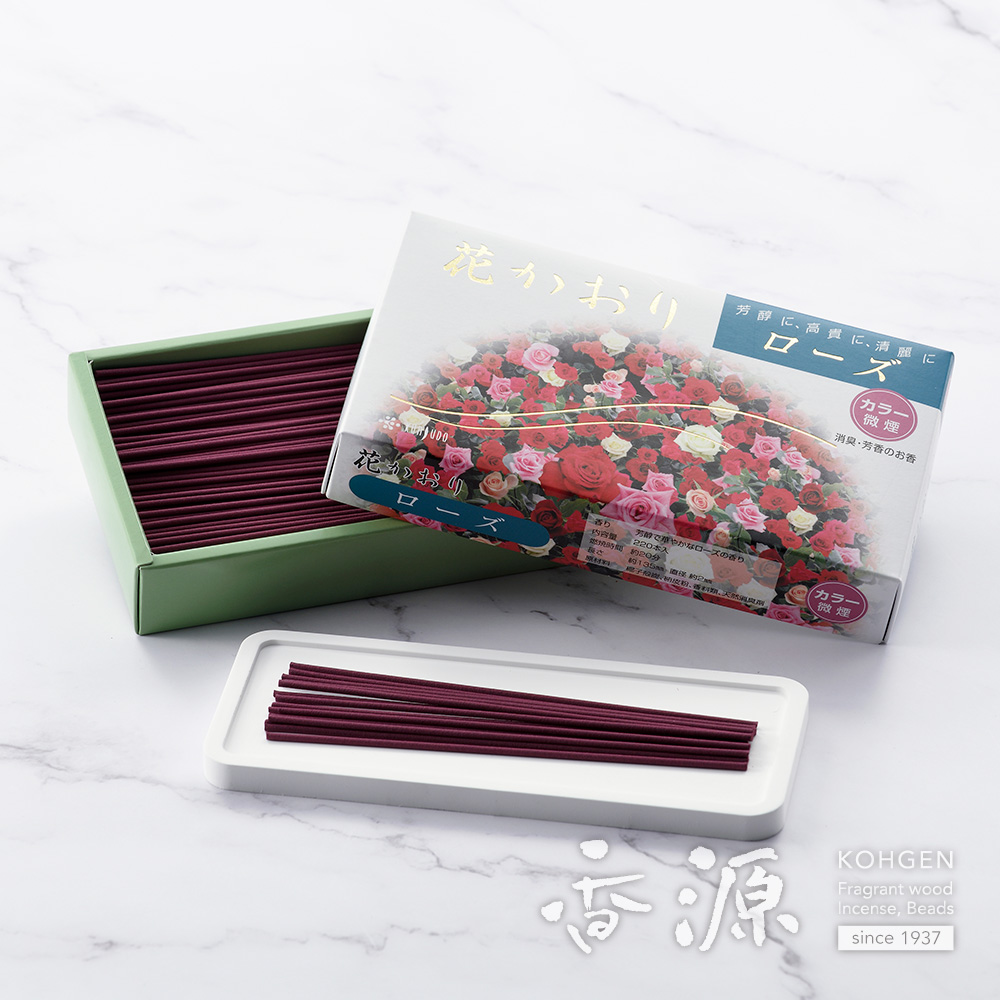 薫寿堂のお線香 花かおり ローズ 微煙