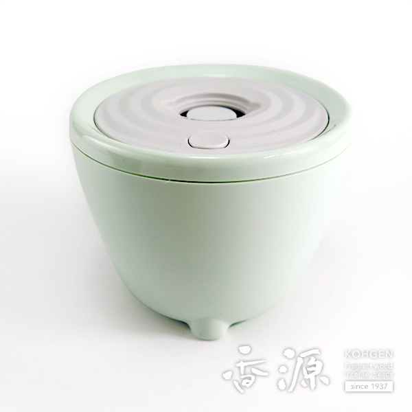 日本香堂sizuro（しずろ）電子香炉セット青磁色の拡大写真１