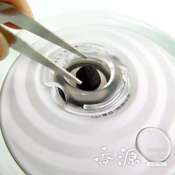 日本香堂sizuro（しずろ）電子香炉セット青磁色の拡大写真４