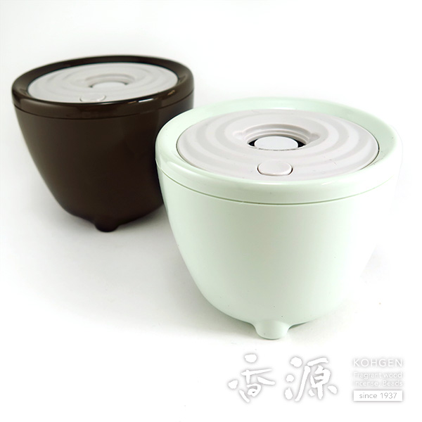 日本香堂sizuro（しずろ）電子香炉セット青磁色の拡大写真６