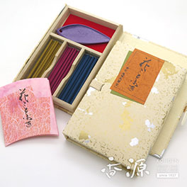 Kitotenkundo Incense Sticks, Hana Kotobuki, mini sticks in a pocket-book case