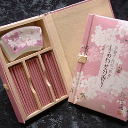 日本香堂のお香宇野千代しあわせの香り文庫型