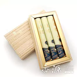 玉初堂 お線香 贈答用 ギフト 沈水清閑 短寸3把入 桐箱