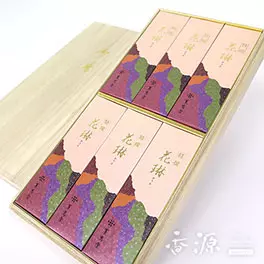 薫寿堂 お線香 贈答用 ギフト 特撰花琳（かりん）6箱入 桐箱