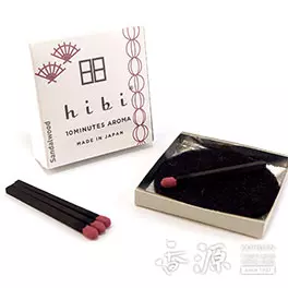 hibi incense match type. Sandalwood 8 sticks with incense mat
